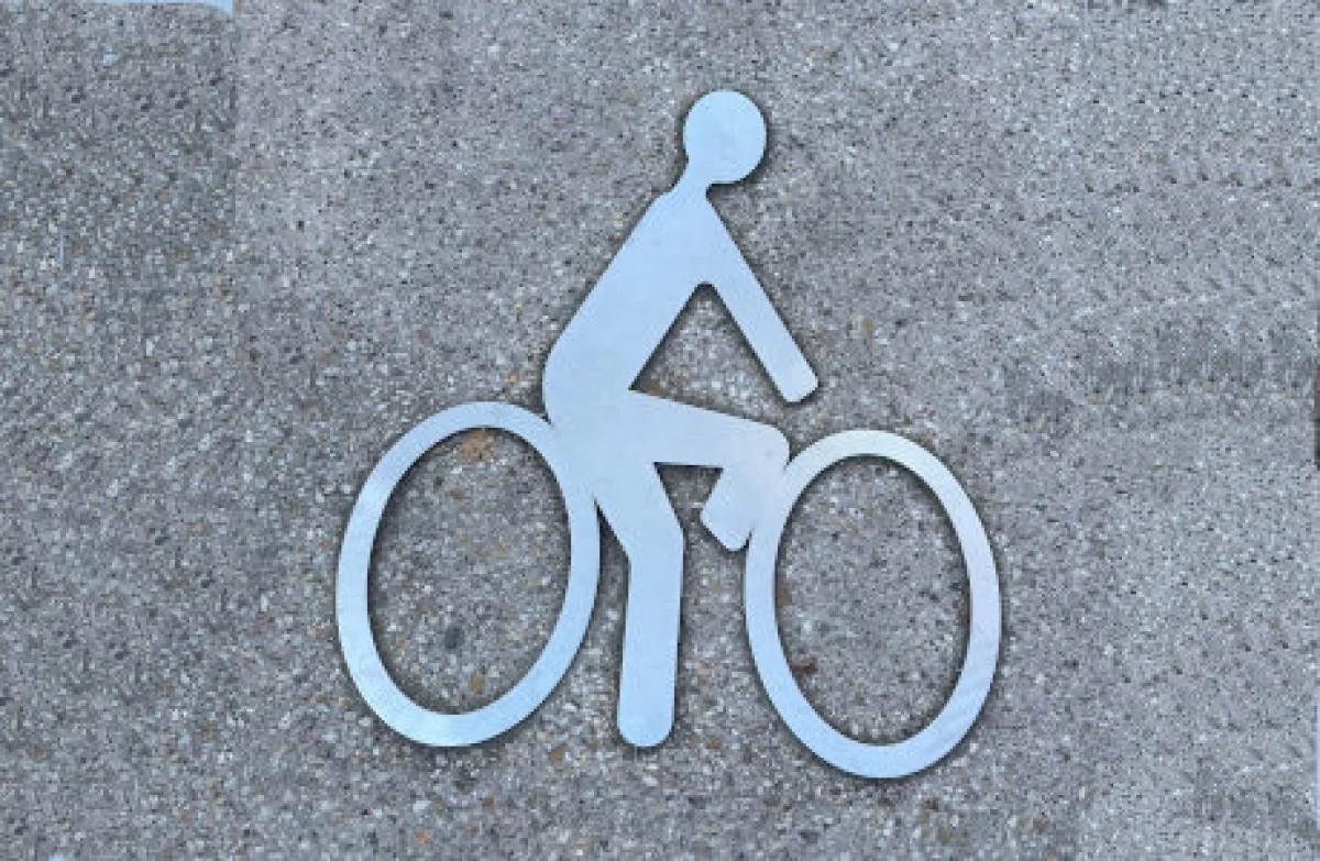 Logo de signalisation vélo sans cadre