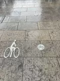 Logo de signalisation vélo sans cadre